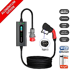 Truwatt ZTA507 Taşınabilir Elektrikli Araç Şarj Cihazı 32A/22kW/380V (7 metre)