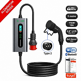 Truwatt ZTA405 11kW Taşınabilir Elektrikli Araç Şarj Cihazı 16A/380V (5 metre)