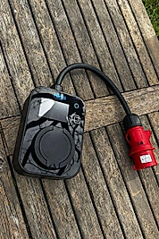 Hims HCTS-22-S 22kW Kilitli Soketli Siyah Taşınabilir Araç Şarj Cihazı