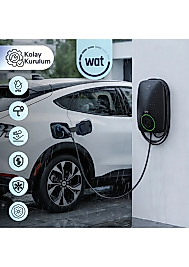 Wat Mobilite 22KW Güçlü Ev Şarj Cihazı 5mt. Dahili Kablo IP55 Koruma Seviyesi ile