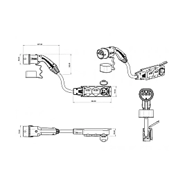 Bemis V2L 3'lü Uzatma Priz Adaptör Hyundai, Kia, Ssangyong Uyumlu