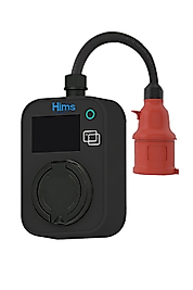 Hims HCTS-22-S 22kW Kilitli Soketli Siyah Taşınabilir Araç Şarj Cihazı