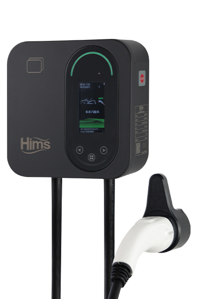 Hims Hims HCDKS-22 Siyah 22kW 5m Kablolu Smart Elektrikli Araç Şarj İstasyonu