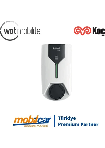 Wat Mobilcar AC006 22KW Rfıd 5m Kablolu Elektrikli Araç Şarj Istasyonu görsel 2